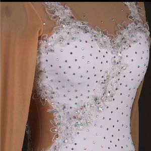 Figure Skating dress lace crystals/ rhinestones (USED)
